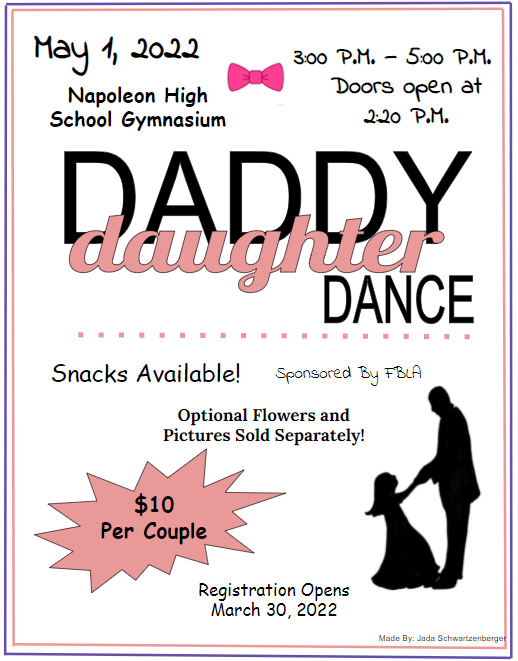 Daddy daughter dance poster